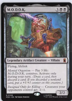 M.O.D.O.K. 106 Mythic Marvel Super Heroes Magic: The Gathering Near Mint - Image 1