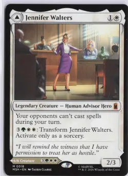 Jennifer Walters 18 Mythic Marvel Super Heroes Magic: The Gathering Near Mint - Image 1