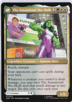 Jennifer Walters 18 Mythic Marvel Super Heroes Magic: The Gathering Near Mint - Image 2