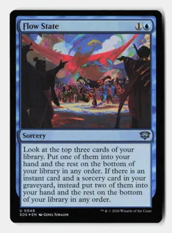 Flow State 49 Uncommon Secrets of Strixhaven Magic: The Gathering Foil Near Mint - Image 1