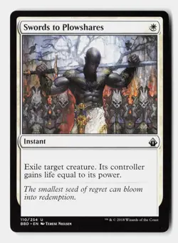 Swords to Plowshares 110 Uncommon Battlebond Magic: The Gathering Near Mint - Image 1