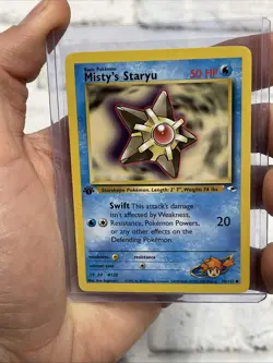 POKEMON MISTY'S STARYU 90/132 1ST EDITION GYM HEROES NM VINTAGE NINTENDO WOTC - Image 1
