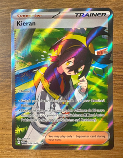 Pokemon TCG S&V Twilight Masquerade Kieran 206/167 Trainer Holo Ultra Rare - Image 1