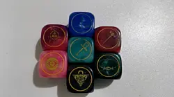 YuGiOh TCG Konami Official Promotional Dice -7 MILLENIUM ITEM Dice complete set - Image 1
