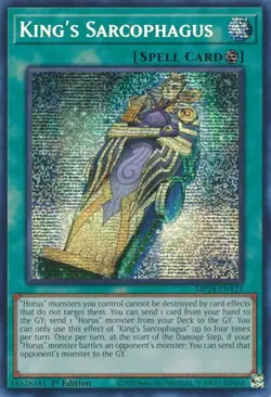 Yugioh! LP King's Sarcophagus - MP24-EN125 - Prismatic Secret Rare - 1st Edition - Image 1