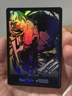DON!! Card (Rob Lucci) One Piece Premium Booster -The Best- Vol.2 FOIL NM - Image 4