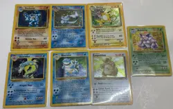 Vintage Holo Pokemon Card Lot (32) WOTC 1999 Base Set, Jungle, Fossil -Blastoise - Image 1