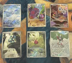 Pokemon Card Lot Of 6 IR Black Bolt NM-Mint - Image 1