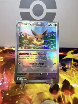 2025 Pokemon Card Eevee Master Ball Pattern 074/131 Prismatic Evolutions Holo - Image 1