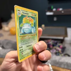2000 Venusaur 18/130 Base Set 2 Holo Rare WOTC Vintage Pokemon Card MP/HP - Image 4