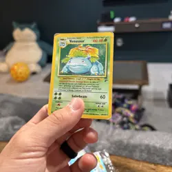 2000 Venusaur 18/130 Base Set 2 Holo Rare WOTC Vintage Pokemon Card MP/HP - Image 5