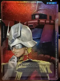 Gundam Card Game - Resource - Char Aznable - RP-004 - English Foil - Image 1