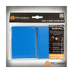 TT Combat Sleeves/Storage Matte Card Sleeves - Blue (100) New - Image 1