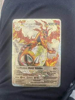 🔥2020 Pokemon MAX Charizard OX HP500 Gold Foil, Card 52/100🔥 fan art card - Image 1