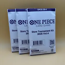 X3 (3 Kits) One Piece Card Game Store Tournament Kit 2025 Vol 4 English Sealed - Image 1