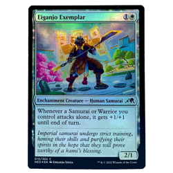 Magic the Gathering Eiganjo Exemplar Foil Card NEO 2022 - Image 1