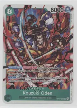 2022 One Piece Card Game: Paramount War OP02 SR Kozuki Oden #OP02-030 - Image 1