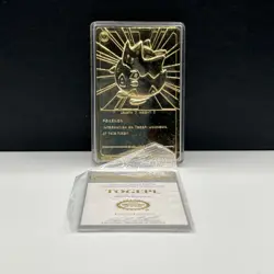 Pokemon 1999 Burger King 24K Gold Plated Card Togepi With Case And COA - Image 2