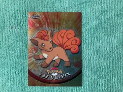 2000 Topps Chrome Pokemon Series 1 #37 Vulpix Base Card Nm/Mint - Image 3
