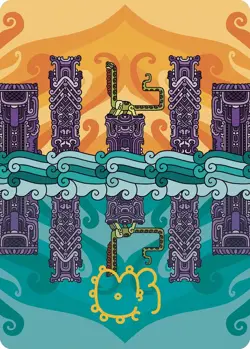 Echoing Deeps Art Card (Gold-Stamped Signature) - 64 / English / Near Mint - Image 1