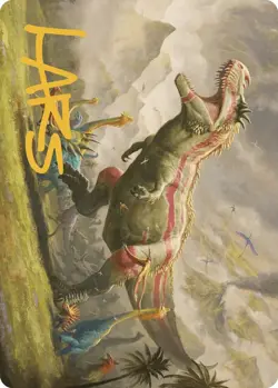 Ghalta, Stampede Tyrant Art Card (Gold-Stamped Signature) - 24 / English / Near - Image 1