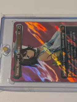 Yuna, Hope of Spira: Borderless Surge Foil: M0549: Final Fantasy MTG (LP) 'Bend' - Image 3