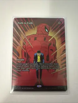 Path to Exile - Borderless FOIL, Spiderman MTG, Mythic, #004 Magic - Image 1