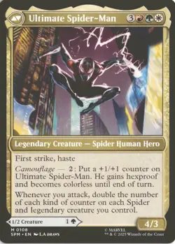 MTG Miles Morales (0108) *Non-Foil* Base Mythic Spider-Man SPM NM/MT - Image 2