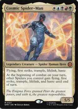 Cosmic Spider-Man #0127 Mythic Rare - SPM Marvel's Spider-Man MTG PACK FRESH - Image 1