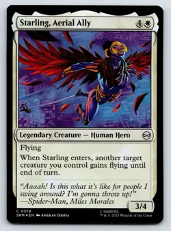 Starling, Aerial Ally MTG FOIL C Marvel's Spider-Man 18 NM - Image 1