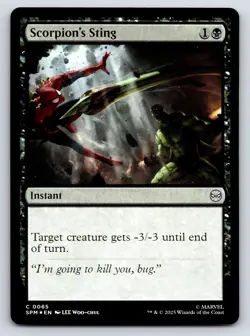 Scorpion's Sting MTG FOIL C Marvel's Spider-Man 65 NM - Image 1