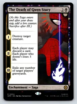 The Death of Gwen Stacy MTG Magic the Gathering R Marvel's Spider-Man 54 NM - Image 1