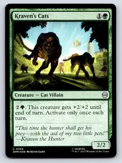 Kraven's Cats MTG FOIL C Marvel's Spider-Man 104 NM - Image 1