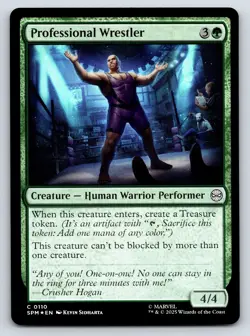 Professional Wrestler MTG FOIL C Marvel's Spider-Man 110 NM - Image 1