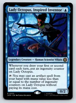 Lady Octopus, Inspired Inventor MTG Magic the Gathering R Marvel's Spider-Man 35 - Image 1
