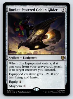 Rocket-Powered Goblin Glider MTG Magic the Gathering R Marvel's Spider-Man 172 N - Image 1
