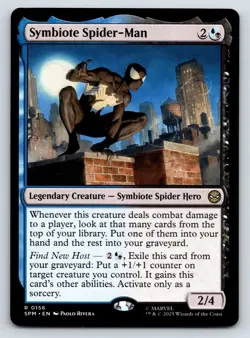 Symbiote Spider-Man MTG Magic the Gathering R Marvel's Spider-Man 156 NM - Image 1