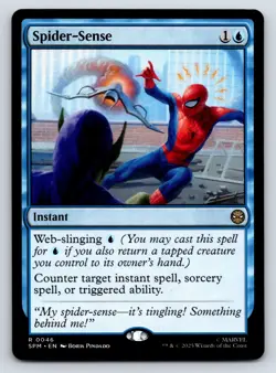 Spider-Sense MTG Magic the Gathering R Marvel's Spider-Man 46 NM - Image 1