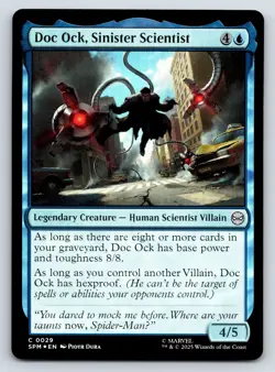 Doc Ock, Sinister Scientist MTG FOIL C Marvel's Spider-Man 29 NM - Image 1