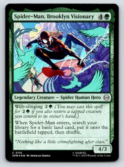 Spider-Man, Brooklyn Visionary MTG FOIL C Marvel's Spider-Man 115 - Image 1
