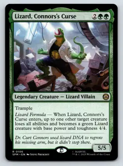 Lizard, Connors's Curse MTG Magic the Gathering R Marvel's Spider-Man 106 NM - Image 1