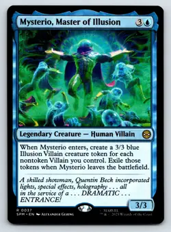 Mysterio, Master of Illusion MTG Magic the Gathering R Marvel's Spider-Man 37 NM - Image 1