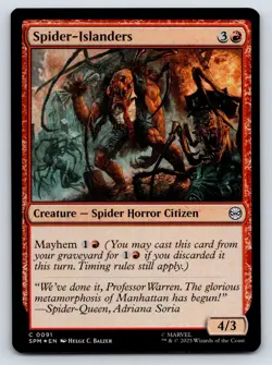 Spider-Islanders MTG FOIL C Marvel's Spider-Man 91 NM - Image 1