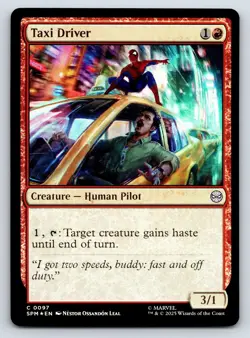 Taxi Driver MTG FOIL C Marvel's Spider-Man 97 NM - Image 1