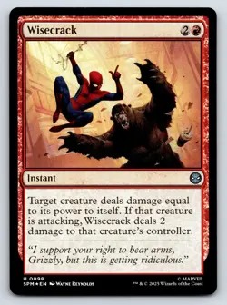 Wisecrack MTG Magic the Gathering U Marvel's Spider-Man 98 NM - Image 1