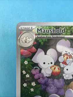 2023 Pokemon Maushold Full Art Holo 226/193 Sv02 “IR” Paldea Evolved EX-NM - Image 5