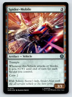 Spider-Mobile MTG FOIL U Marvel's Spider-Man 174 NM - Image 1