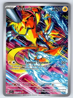 Zeraora 151/142 Illustration Rare Stellar Crown Pokemon Holo Near Mint - Image 1