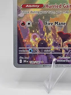Pokemon Company Rapidash 189/182 Sv10 Destined Rivals Hyper Rare Holo Full Art - Image 3