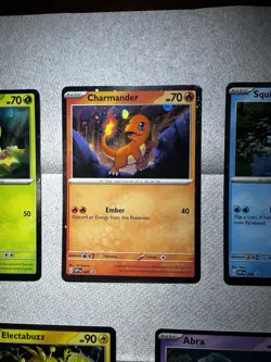 HD COSMOS HOLO Starters + Abra & Electabuzz Set - Pokemon 151 Promo HD - Image 5